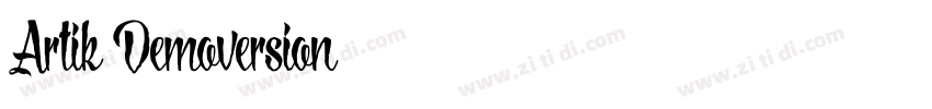 Artik Demoversion字体转换
